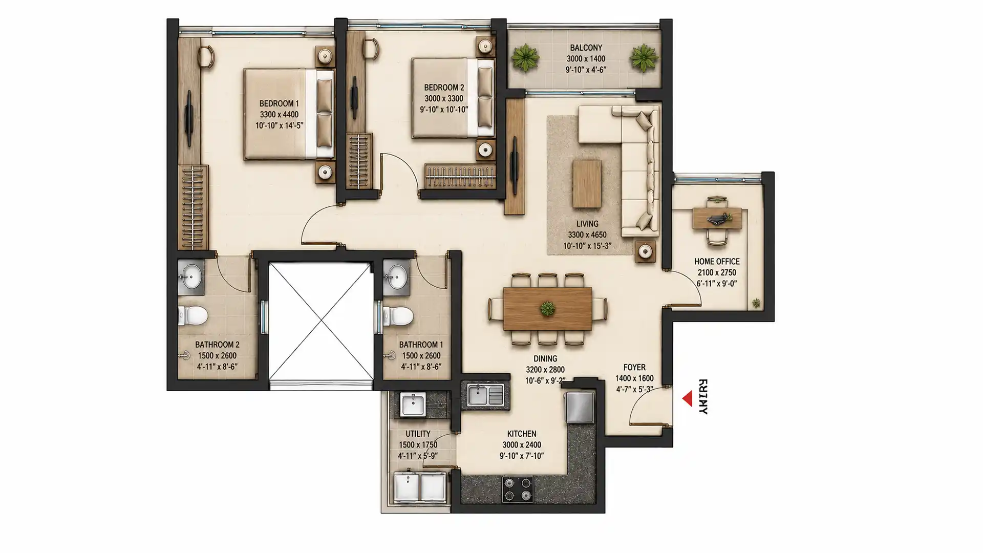 2 BHK