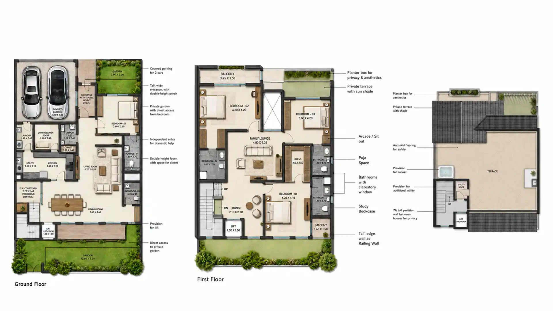 4 BHK Floor Plan