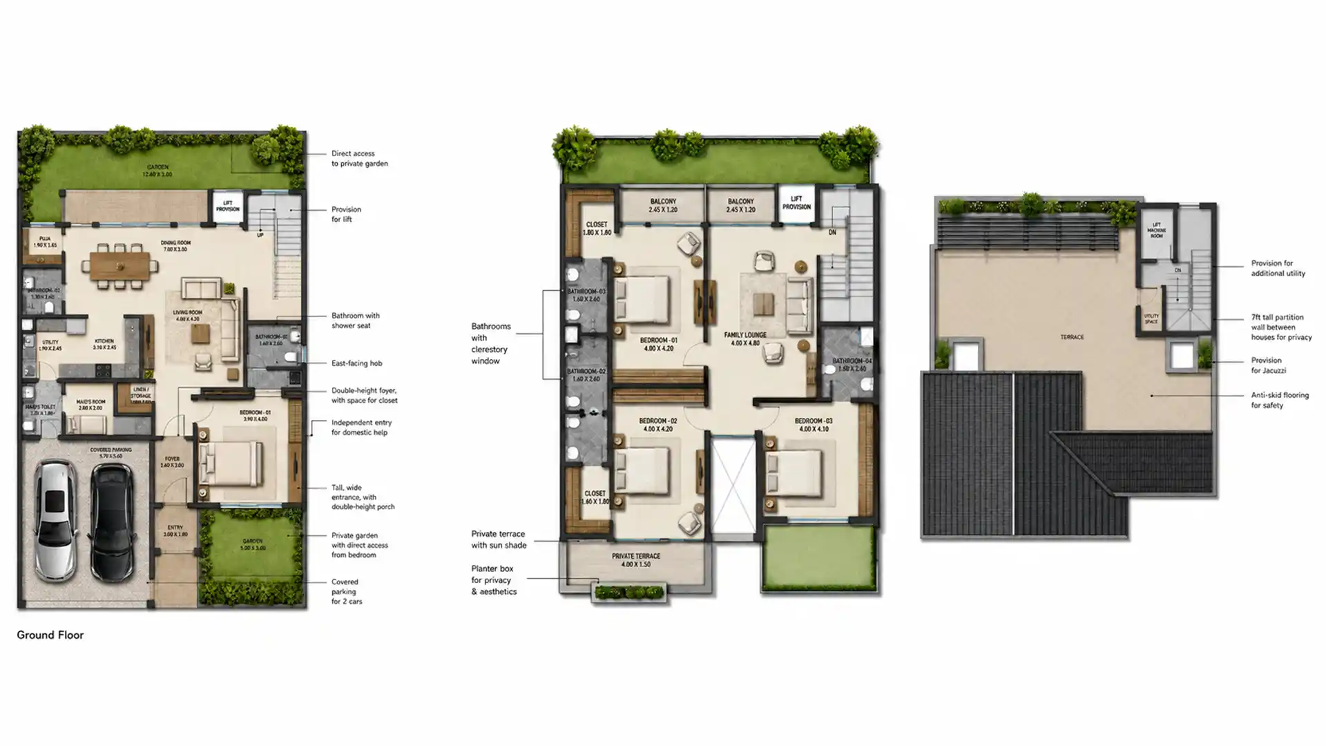 3 BHK Floor Plan